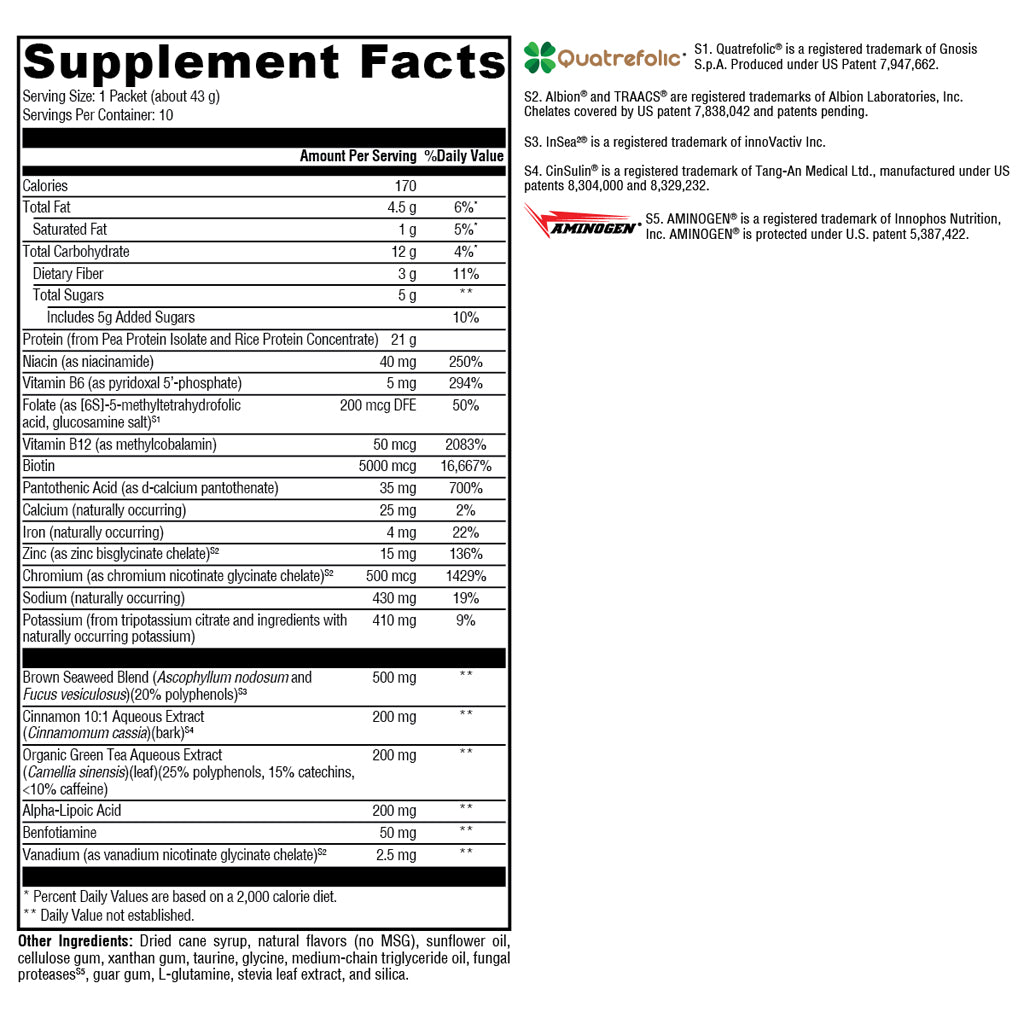 Xymogen OptiMetaboliX 2:1 Vanilla Delight 10 servings