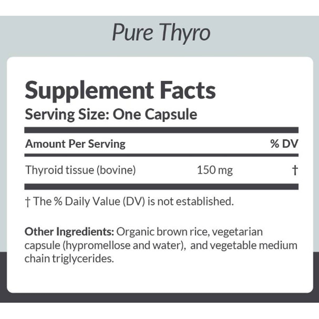 Professional Formulas Pure Thyro 150mg 60c