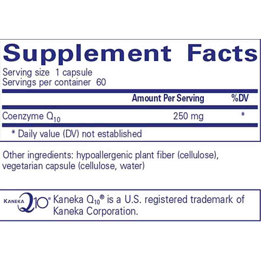 Pure Encapsulations CoQ10 250mg 60c