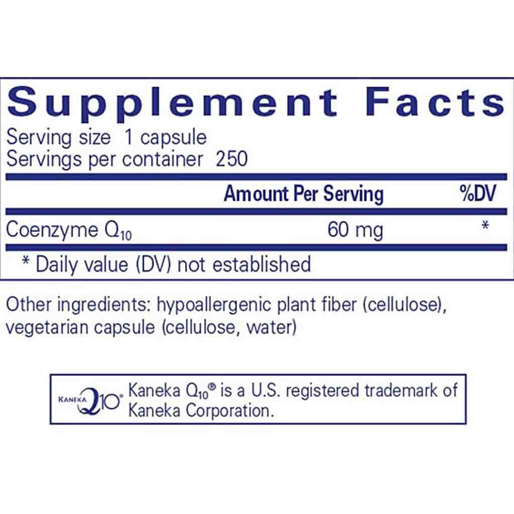 Pure Encapsulations CoQ10 60mg 250c