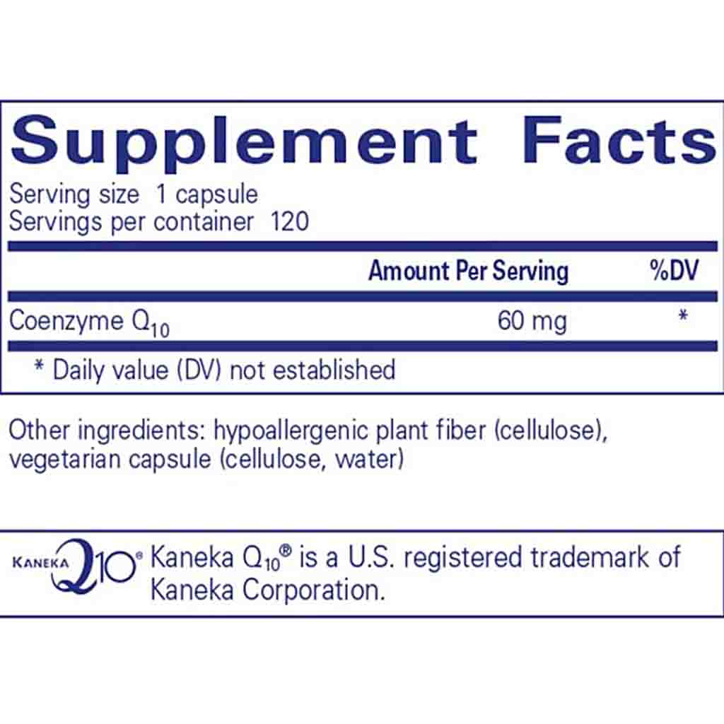 Pure Encapsulations CoQ10 60mg 120c