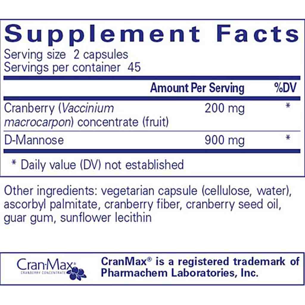 Pure Encapsulations Cranberry-D-Mannose 90c