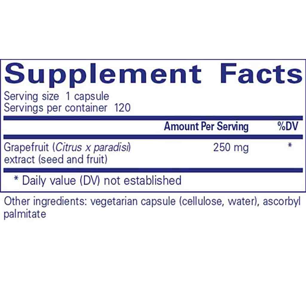 Pure Encapsulations Grapefruit Seed Extract 120c