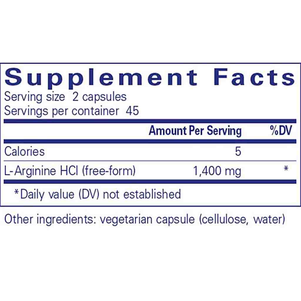 Pure Encapsulations L-Arginine 90c