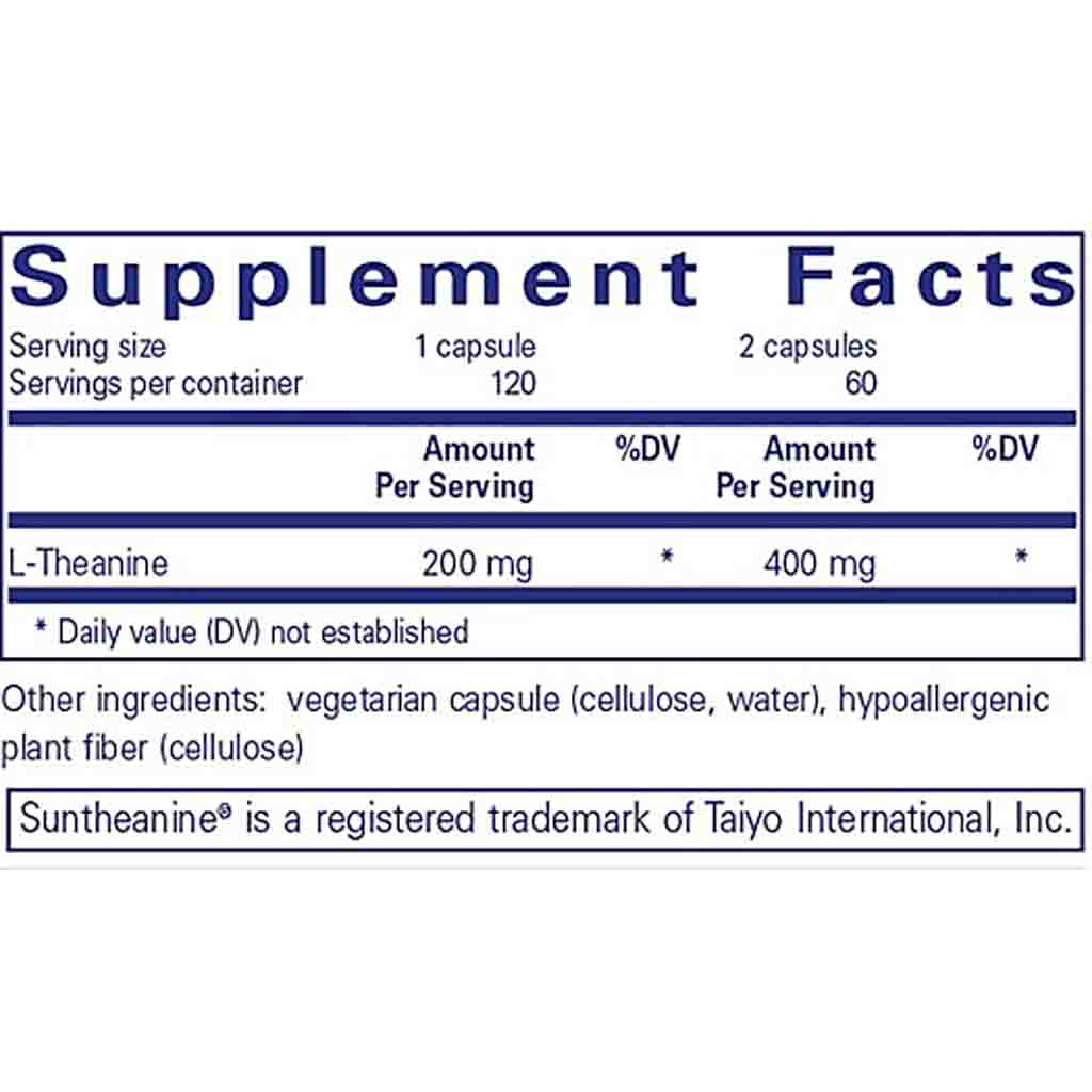 Pure Encapsulations L-Theanine 120c