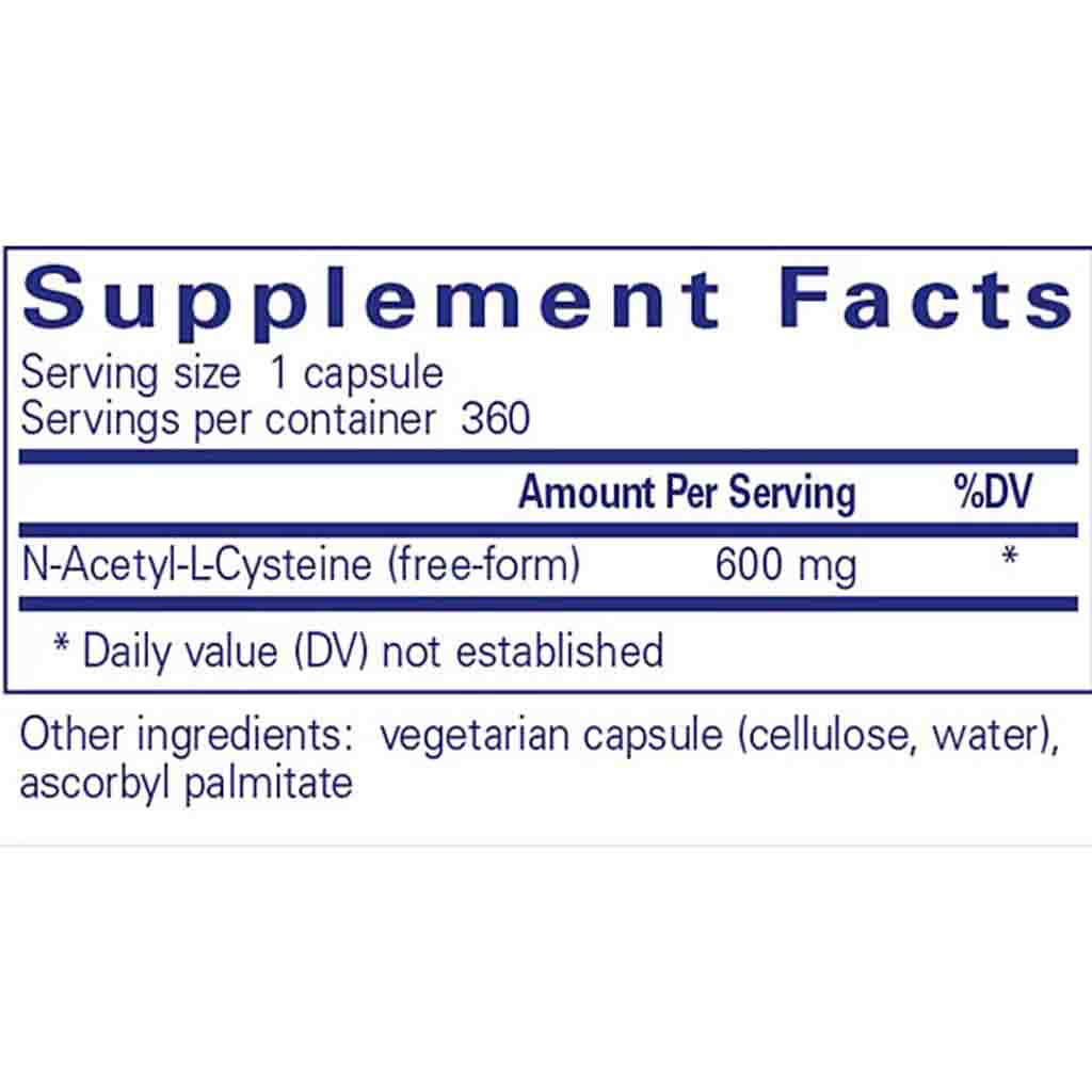 Pure Encapsulations NAC 600mg 360c