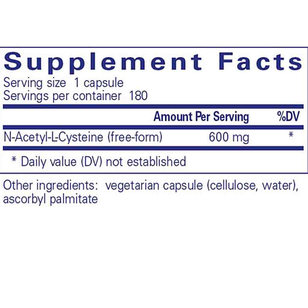 Pure Encapsulations NAC 600mg 180c