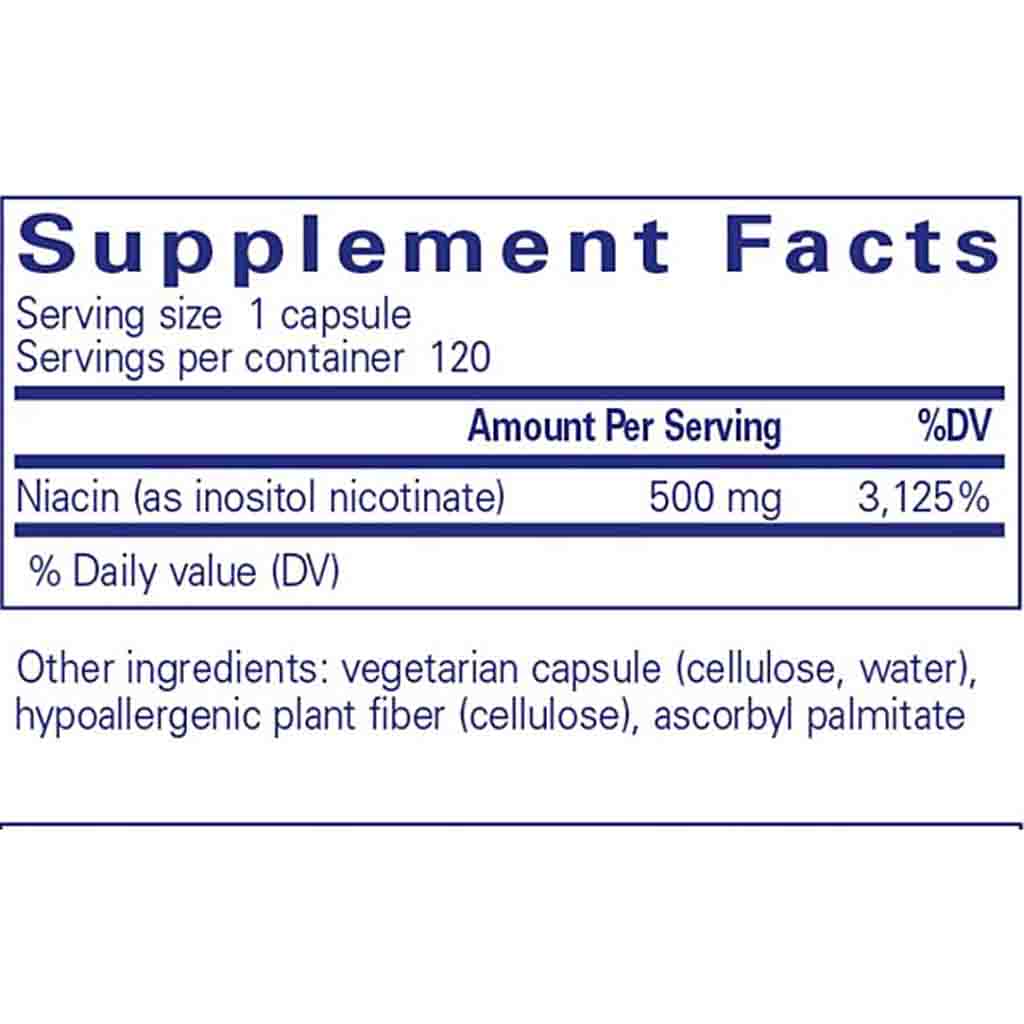 Pure Encapsulations Niacitol 500mg 120c