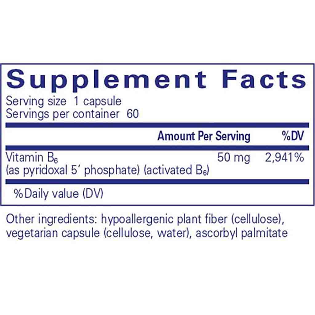 Pure Encapsulations P5P 50 (activated B6) 60c