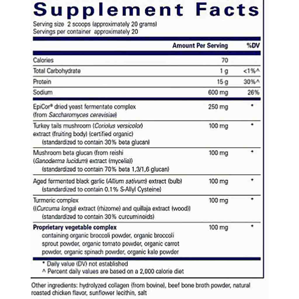 Pure Encapsulations PureDefense Collagen w/Bone Broth powder 14.1 oz (400g)