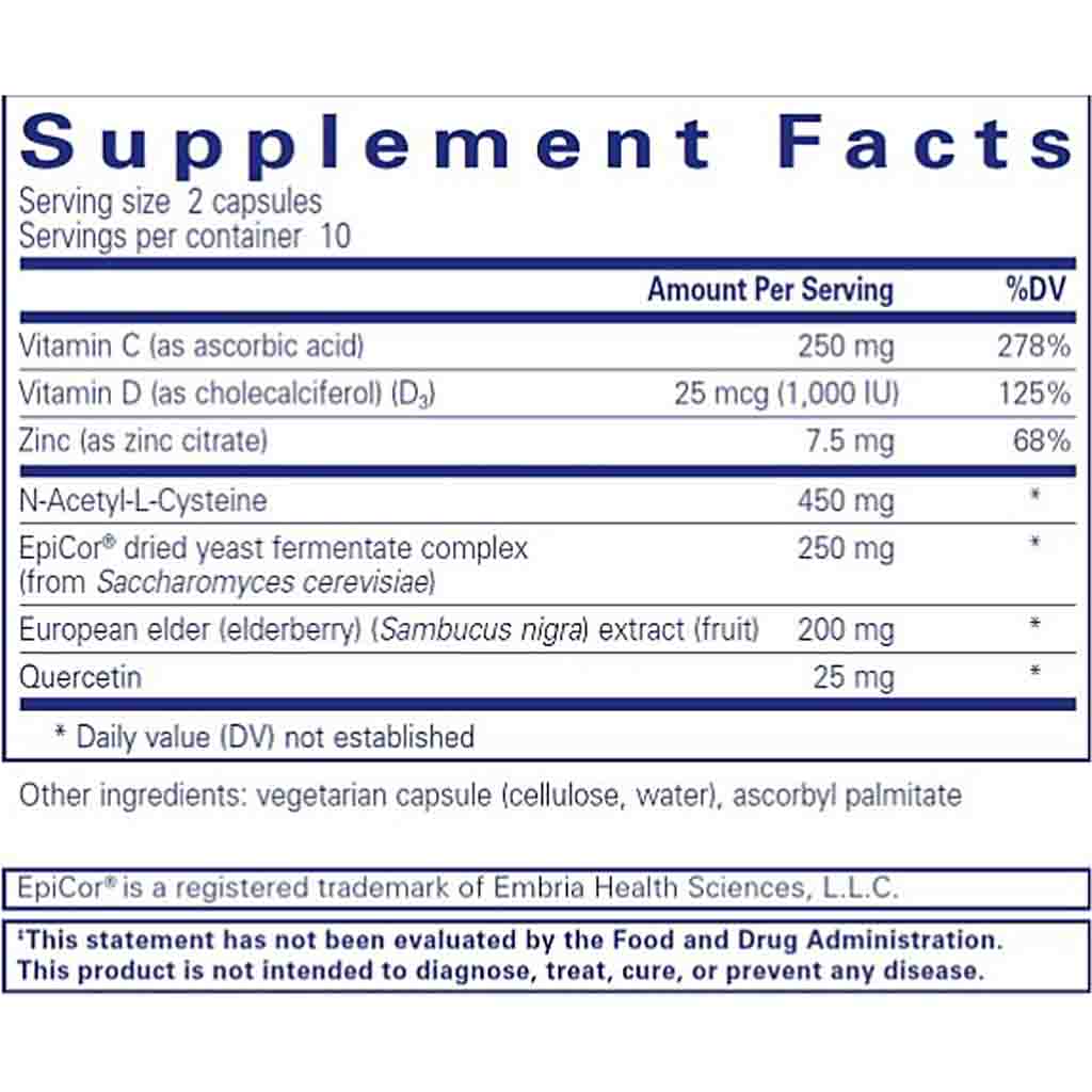Pure Encapsulations PureDefense w-NAC Travel Pack 20C
