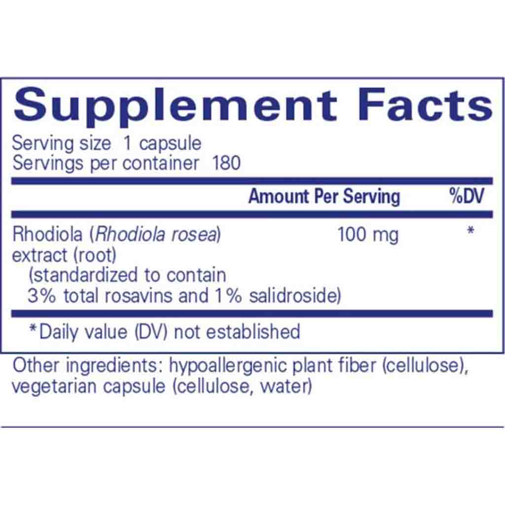 Pure Encapsulations Rhodiola Rosea 180c