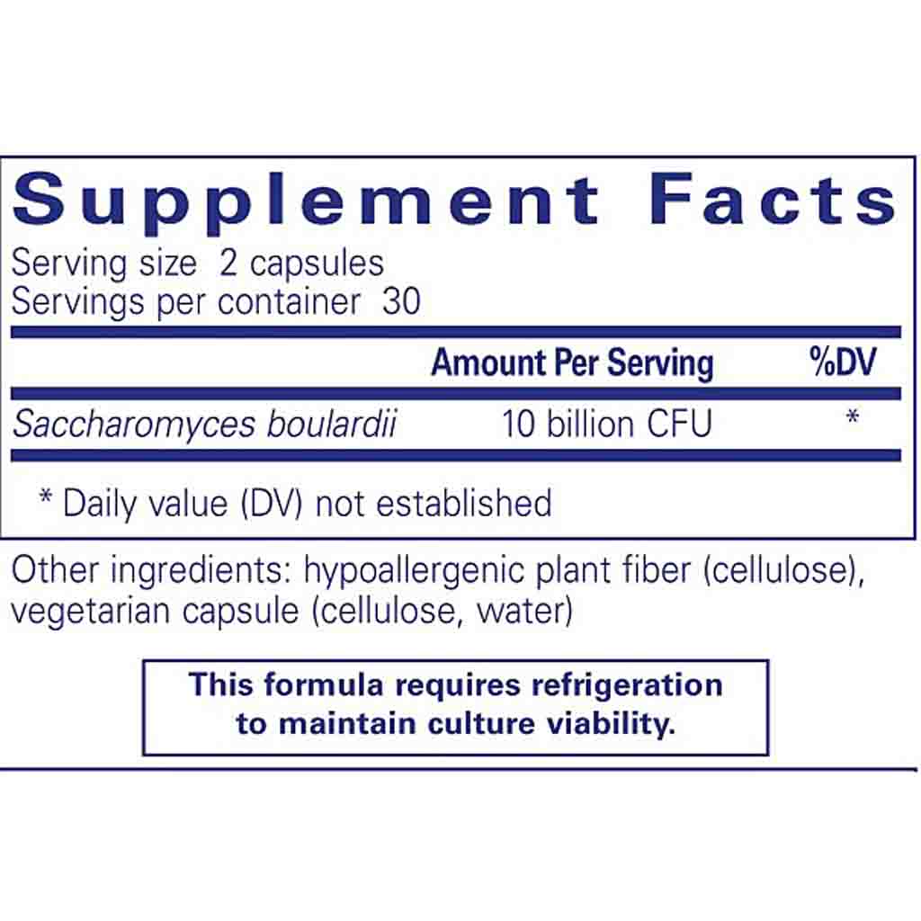 Pure Encapsulations Saccharomyces boulardii 60s