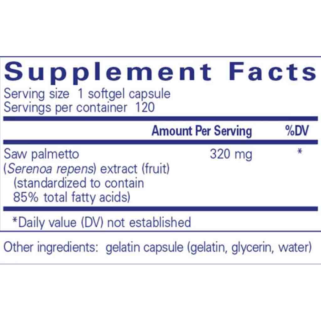 Pure Encapsulations Saw Palmetto 320 120sg