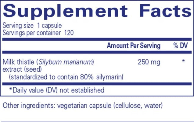 Pure Encapsulations Silymarin (milk thistle) 120c