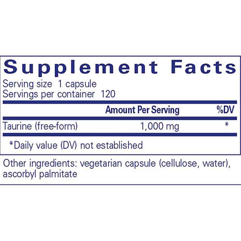 Pure Encapsulations Taurine 1000mg 120c
