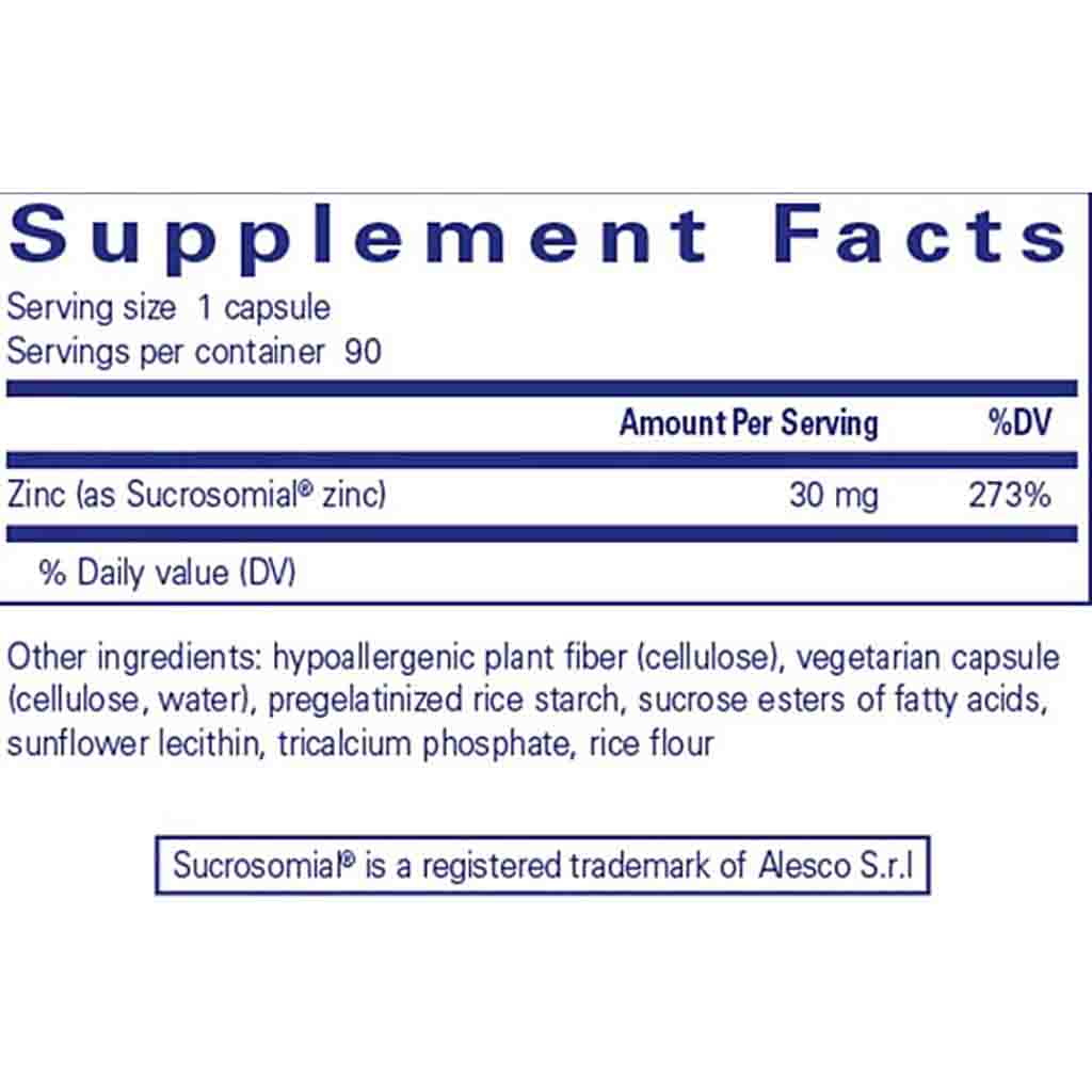 Pure Encapsulations UltraZin Zinc 90c
