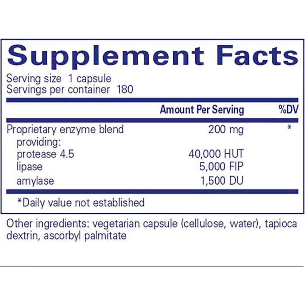Pure Encapsulations Pancreatic VegEnzymes 180c