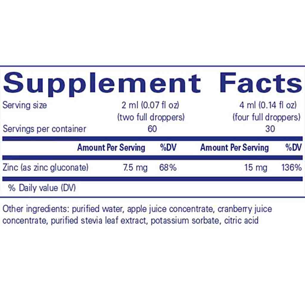 Pure Encapsulations Zinc liquid 120 ml