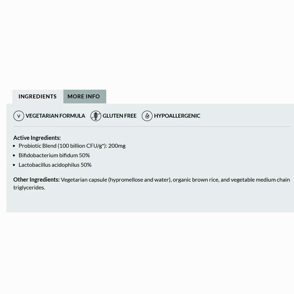 Professional Formulas Acidophilus Bifidus High Potency 60c