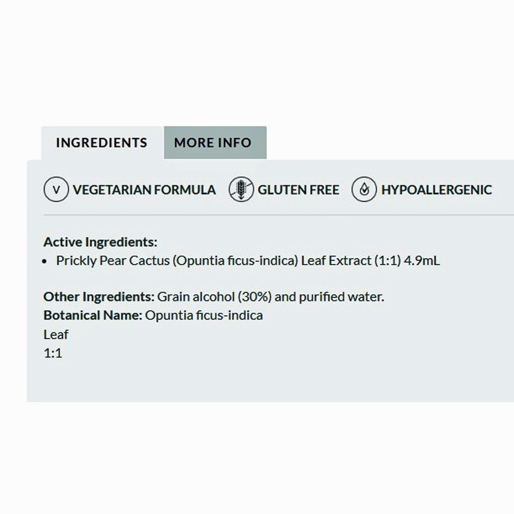 Professional Formulas Cactus (Opuntia ficus-indica) 8.4oz liquid