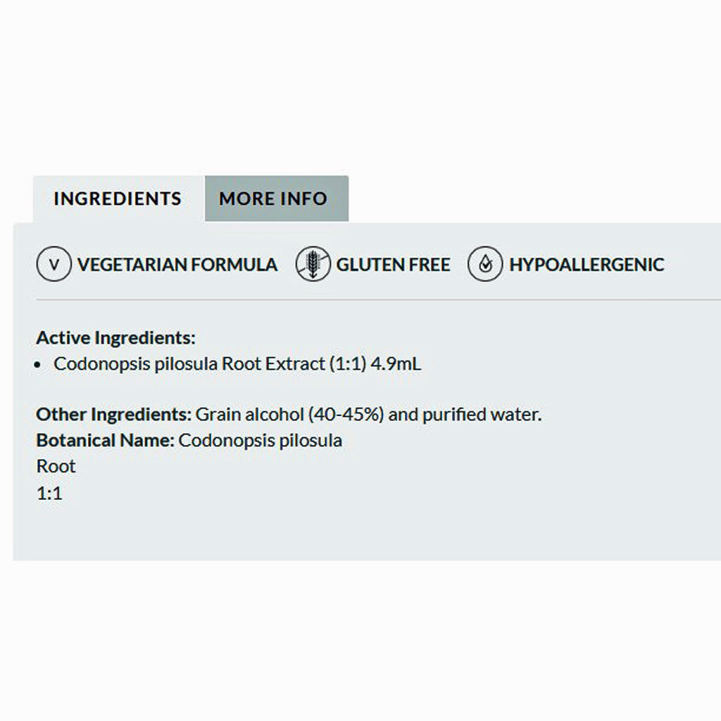 Professional Formulas Codonoposis (Codonopsis pilosula) 8.4 oz