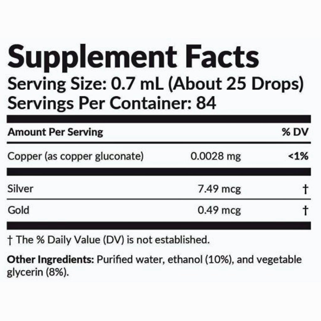 Professional Formulas Copper/Gold/Silver Oligo 2oz