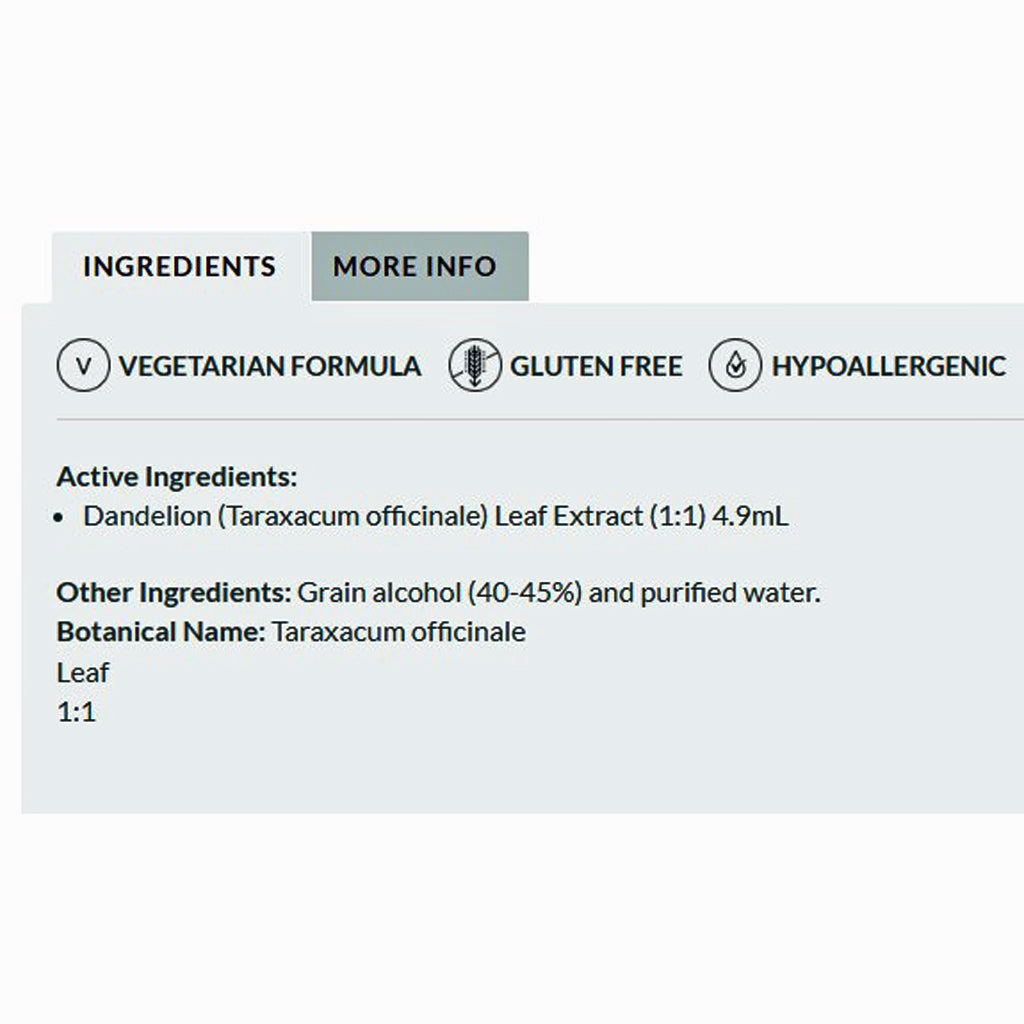 Professional Formulas Dandelion Leaf (Taraxacum officinale) 8.4 oz