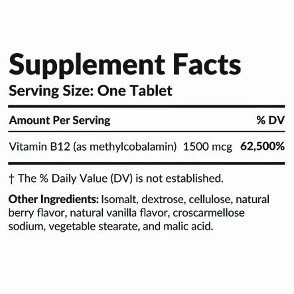Professional Formulas Dissolvable B12 60T