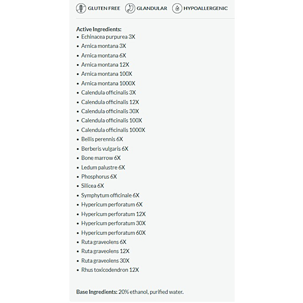 Professional Formulas Injury Drops 2oz