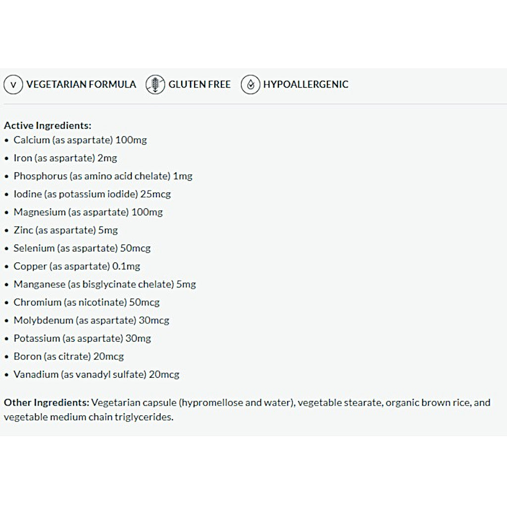 Professional Formulas Mineral Complex 180c