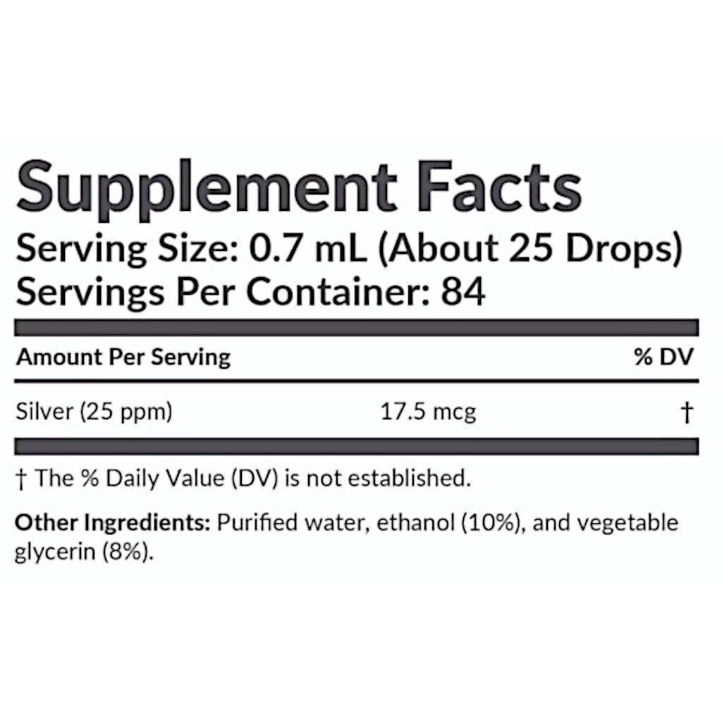 Supplement facts label with serving size, servings per container, and ingredient list on a white background.