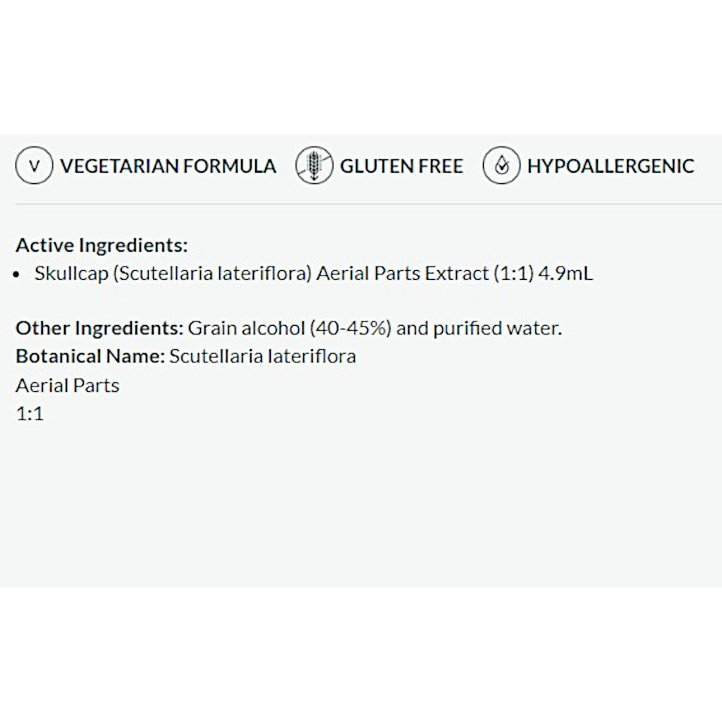 Product label with vegetarian, gluten-free, and hypoallergenic information, along with active and other ingredients listed.