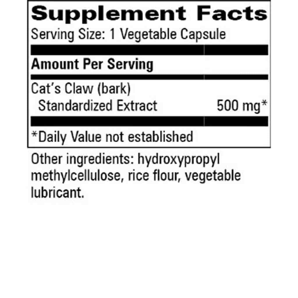 Progressive Labs Cats Claw 500mg 60c