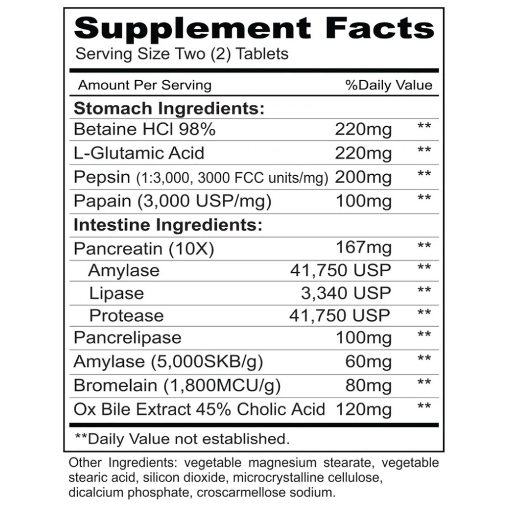 Priority One Enzy-Gest 120T