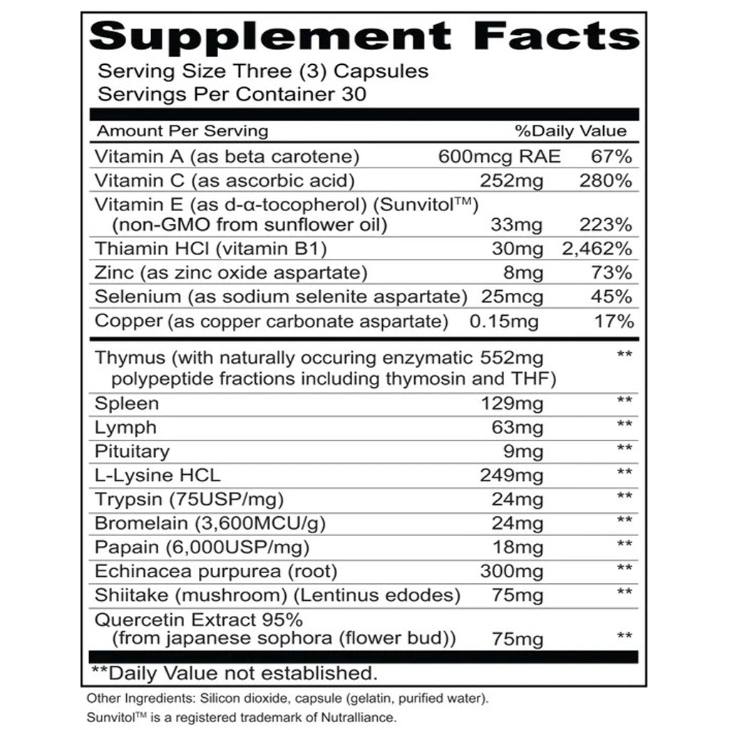 Priority One Immuno Caps 90c