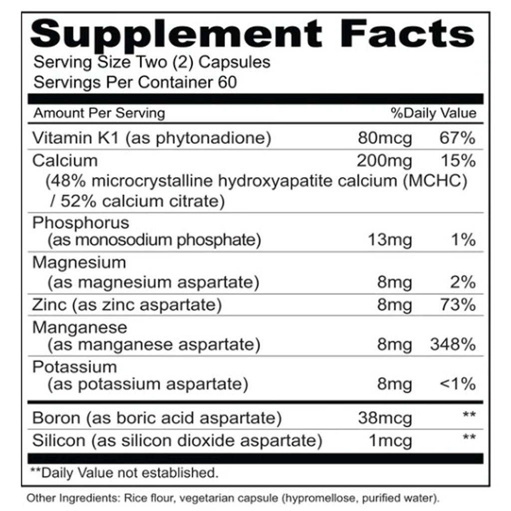 Priority One M.C.H.C. Calcium 120c