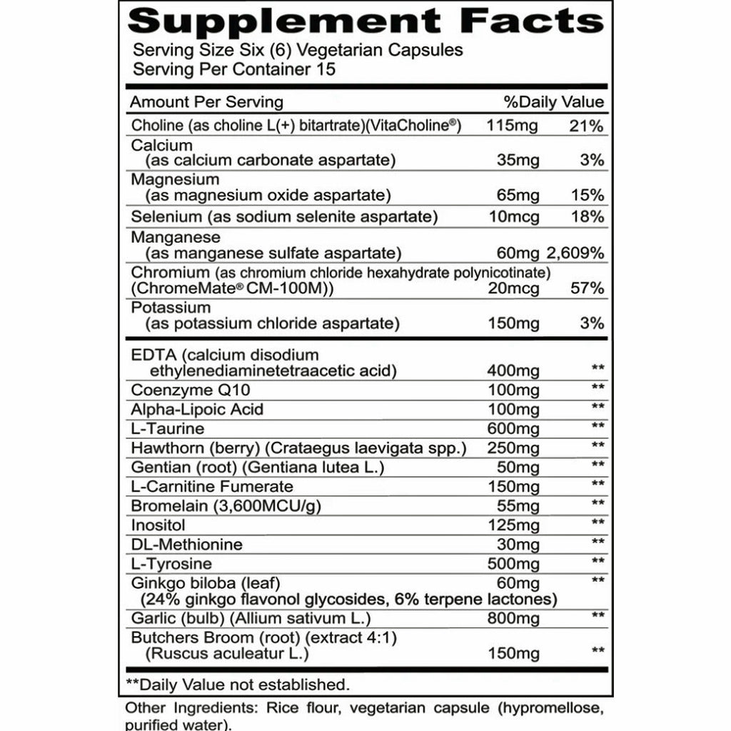 Priority One Cardio Chelation 90vc