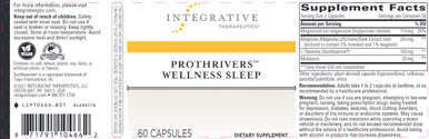 Integrative Therapeutics Prothrivers Wellness Sleep 60c