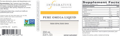 Integrative Therapeutics Pure Omega Liquid 200mL