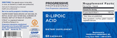 Progressive Labs R-Lipoic Acid 100mg 60c