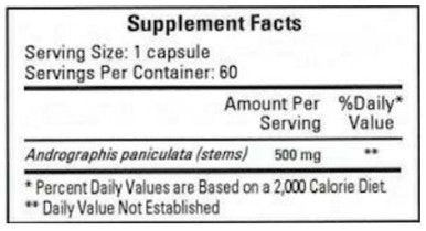 Cardiovascular Research Restenoril Andrographis 60c