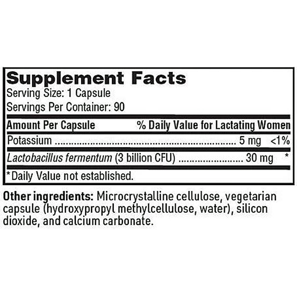 SFI Health Ther-Biotic Target B2 probiotic, infant wellness, ingredient label, nursing mothers