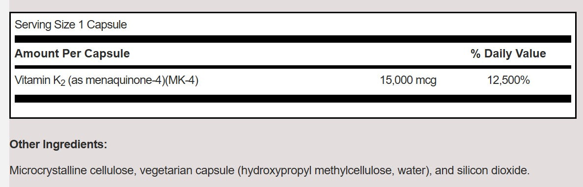 SFI Health Ultra K2 Menatetrenone-4 90c