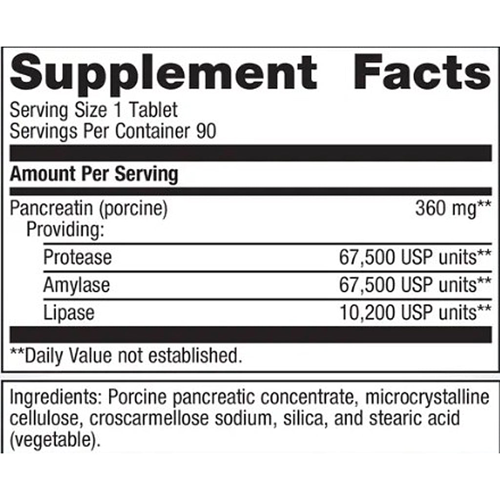 Metagenics SpectraZyme Pancreatic Enzymes 90t