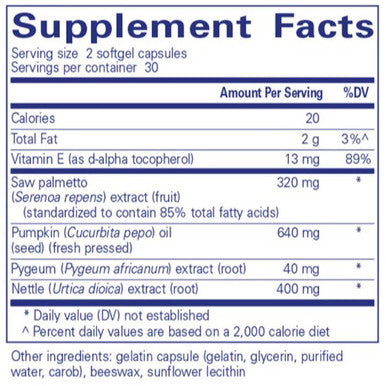 Pure Encapsulations Saw Palmetto Plus 60sg