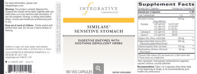 Integrative Therapeutics Similase Sensitive Stomach 180c