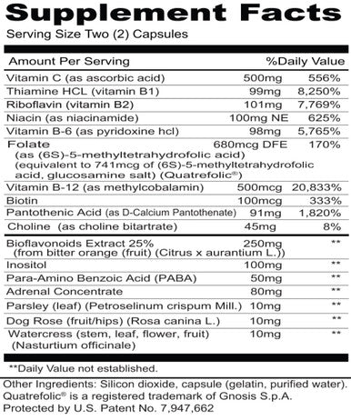 Priority One Stress B & C w/ Adrenal 60c