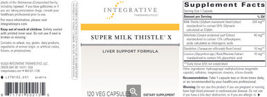 Integrative Therapeutics Super Milk Thistle X 120c