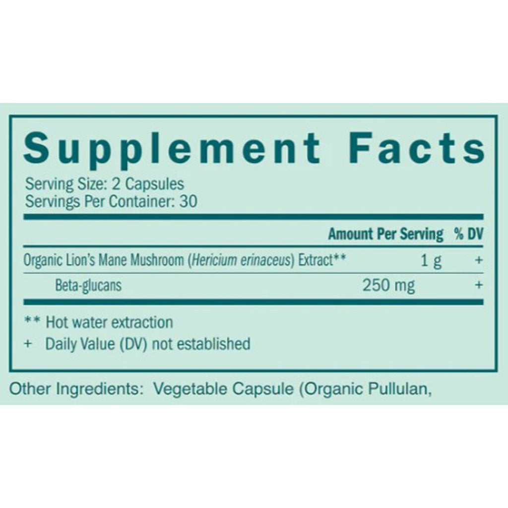 True Grace Lion's Mane 60 vegan caps